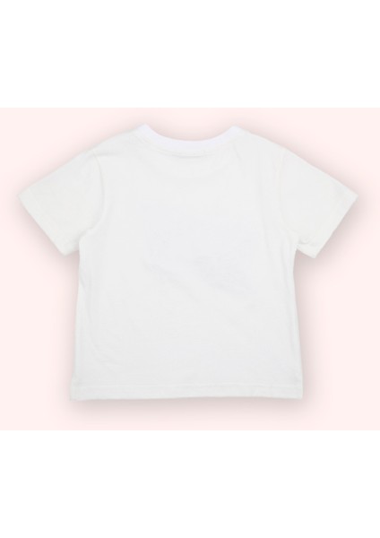 Erkek Bebek Kısa Kollu Beyaz Tişört modelleri