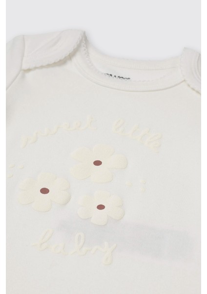 Kız Bebek Uzun Kollu Ekru Body modelleri