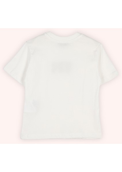 Erkek Çocuk Nakış Detaylı Beyaz Tişört modelleri