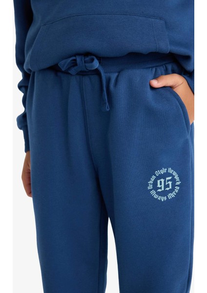 Erkek Çocuk Beli Lastikli Baskılı Eşofman Altı E9447A825WN