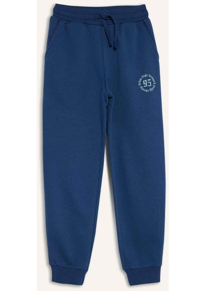 Erkek Çocuk Beli Lastikli Baskılı Eşofman Altı E9447A825WN