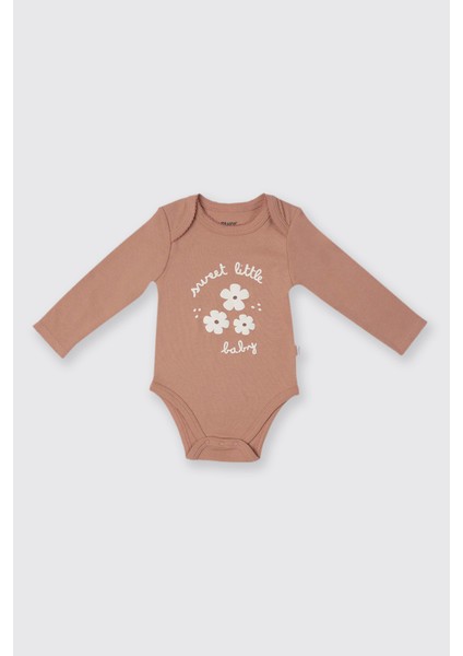 Kız Bebek Gül Uzun Kollu Body