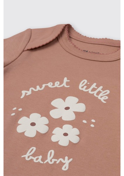 Kız Bebek Gül Uzun Kollu Body modelleri