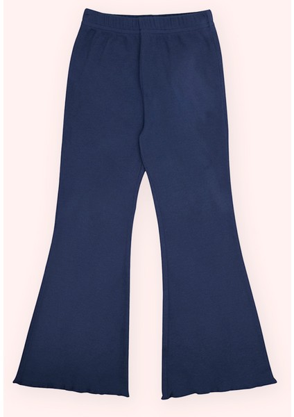 Kız Çocuk Bol Paça Lacivert Tayt