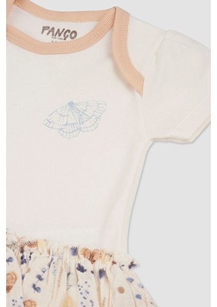 Kız Bebek Fırfır Detaylı Ekru Body modelleri