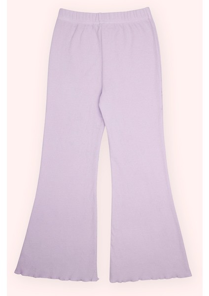 Kız Çocuk Bol Paça Lila Tayt modelleri