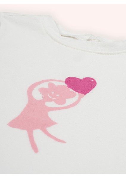 Kız Bebek Ekru Uzun Kollu Tişört fiyatları