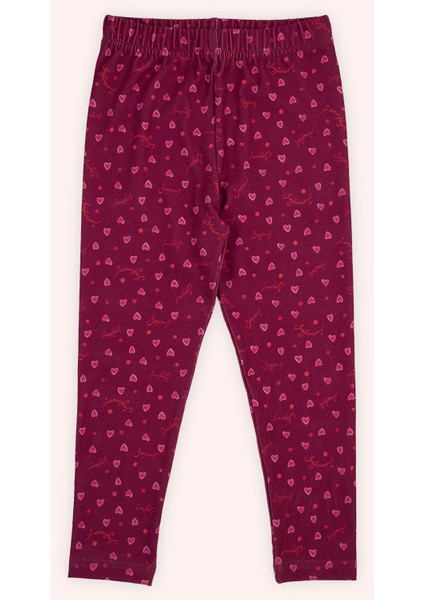 Kız Çocuk Desenli Kırmızı Tayt fiyatları