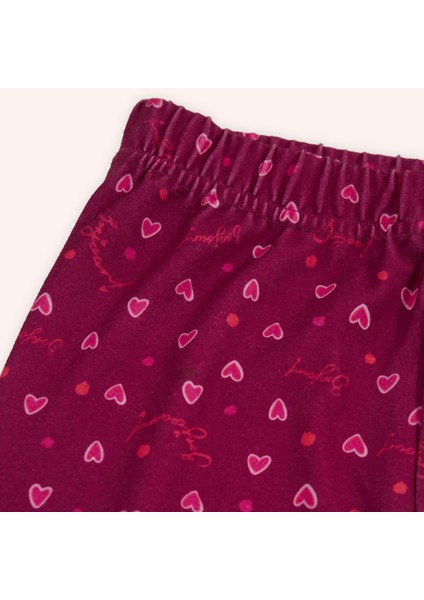 Kız Çocuk Desenli Kırmızı Tayt fırsatları