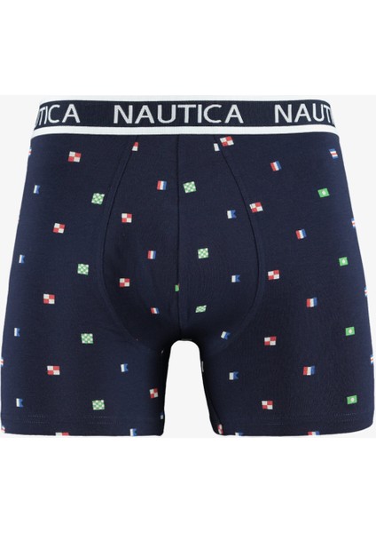 Erkek Lacivert Desenli 2li Boxer modelleri