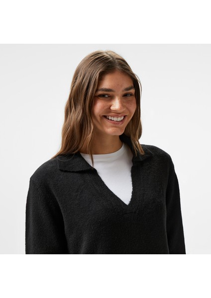 Kadın Siyah Uzun Kollu Regular Fit Elbise modelleri