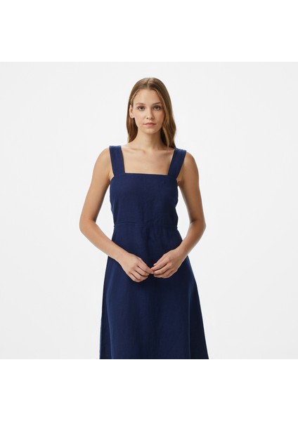 Kadın Lacivert Regular Fit Elbise