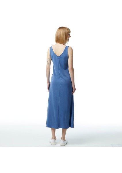 Kadın Mavi Standart Fit Askılı Elbise fiyatları