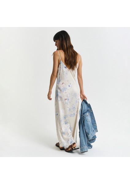 Kadın Pembe Regular Fit V Yaka Desenli Elbise modelleri