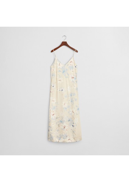 Kadın Pembe Regular Fit V Yaka Desenli Elbise indirimleri