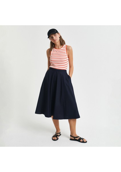 Kadın Lacivert Loose Fit Etek