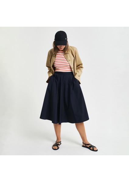 Kadın Lacivert Loose Fit Etek fırsatları