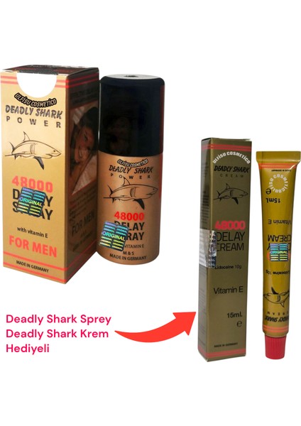 Deadly Shark 48000 Geçiktırıci Sprey - 1 Adet 40 ml fiyatları