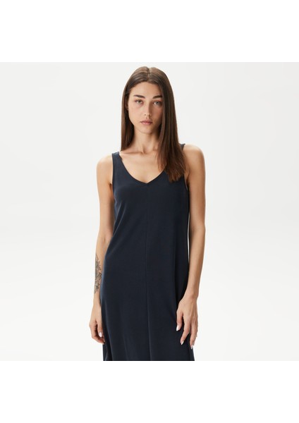 Kadın Siyah Standart Fit Askılı Elbise modelleri