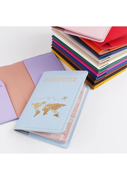 Stil 1 15 Renk Çift Setleri Dünya Haritası Sevgilisi Çift Düğün Pasaport Kapağı Kılıf Seti Mektup Kadın Erkek Seyahat Tutucu Pasaport Kapağı (Yurt Dışından) modelleri