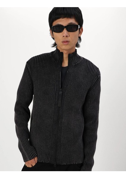 Erkek Siyah Fermuarlı Fitilli Hırka fiyatları