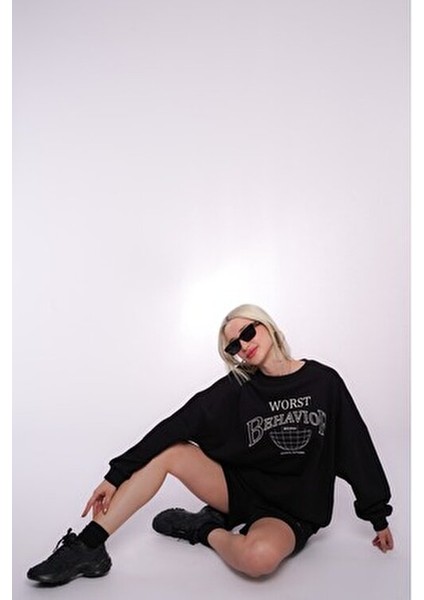 Siyah Kadın Şort Takımı - MG1170 fırsatları