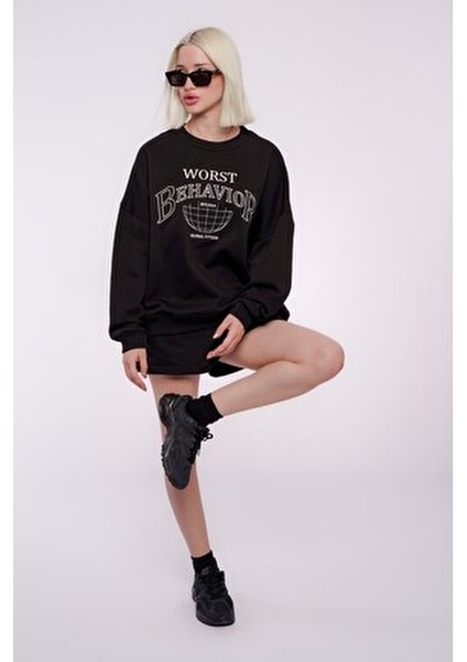 Siyah Kadın Şort Takımı - MG1170 indirimleri