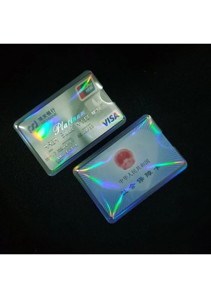 D-5 Adet 5 Adet Kimlik Kartı Tutucu Banka Kredi Kartvizit Kapağı Şeffaf Lazer Su Geçirmez Kart Düzenleyici Kılıf Öğrenci Otobüsü Erişim Kartı Koruyucusu (Yurt Dışından) fırsatları