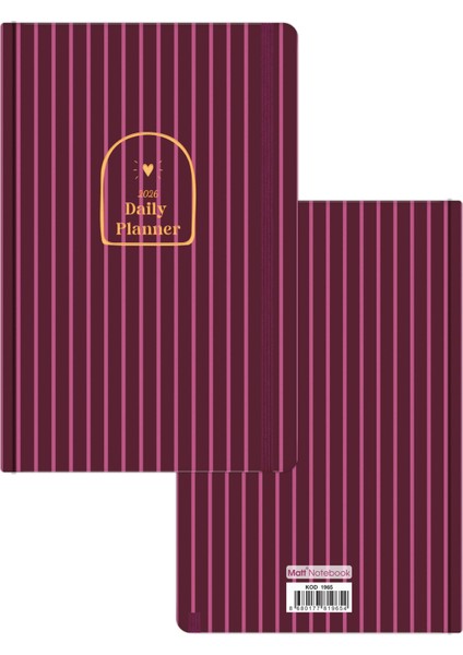 2026 Yılı Günlük Ajanda 16X24 cm - 12 Aylık indirimleri