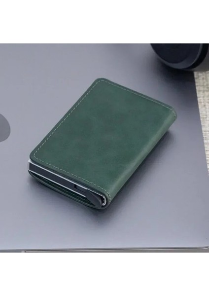 Siyah Yeni Erkek Kadın Unisex Akıllı Cüzdan Kredi Bankası Kimlik Kartı Tutucu Moda Çanta Alüminyum Alaşımlı Iş Rahat Mini Cüzdan Marka (Yurt Dışından) fiyatları