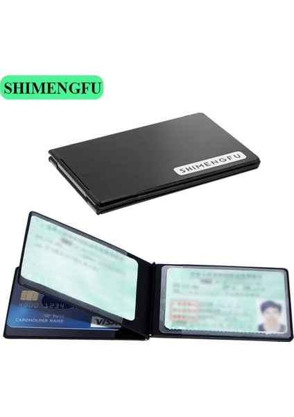 Mavi Alüminyum Ehliyet Kapağı Kredi Kartı Tutucu Kimlik Kartı Kılıfı Ince Araba Sürüş Belge Geçiş Ehliyet Kutusu Erkek Cüzdan (Yurt Dışından) fırsatları