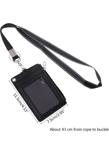 Kahverengi Moda Iş Kredi Kartı Kimlik Rozeti Bozuk Para Cüzdanı Tutucu Boyun Askısı Ipi Anahtarlık (Yurt Dışından) fiyatları