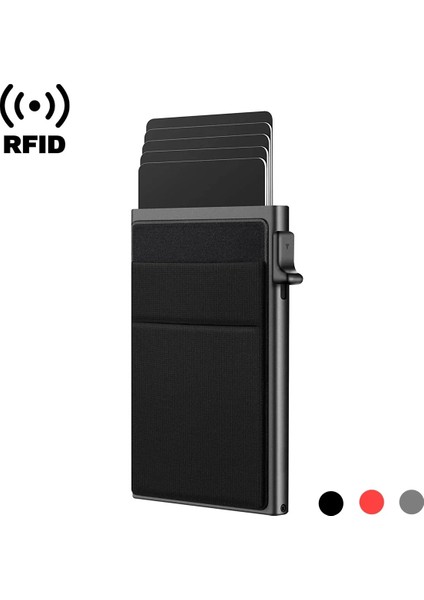 02 Rfid Kredi Kartı Tutucu Erkekler Ince Ince Mini Minimalist Cüzdan Erkekler Için Lüks Metal Banka Kimlik Kart Sahibi Vaka Cüzdan Carteras Seçimi (Yurt Dışından) fiyatları