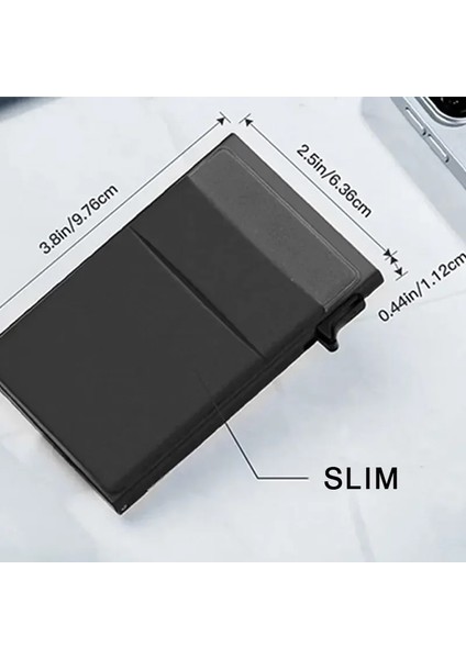 02 Rfid Kredi Kartı Tutucu Erkekler Ince Ince Mini Minimalist Cüzdan Erkekler Için Lüks Metal Banka Kimlik Kart Sahibi Vaka Cüzdan Carteras Seçimi (Yurt Dışından) indirimleri