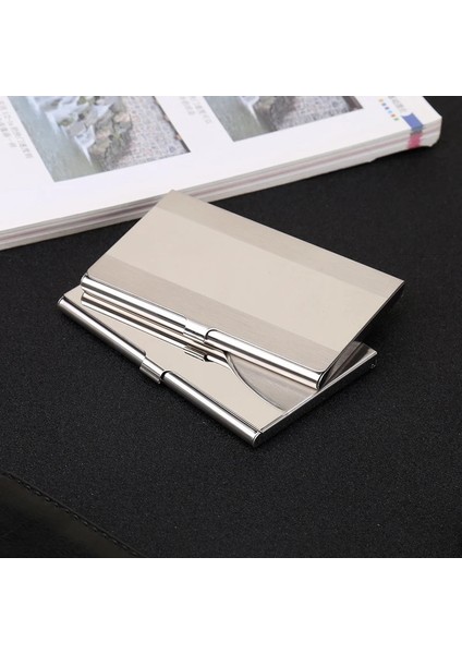 C3 Yaratıcı Kartvizit Kutusu Paslanmaz Çelik Metal Kapaklı Kredi Kartı Kartvizitlik Kart Metal Cüzdan Erkekler Cep Kart Kutusu (Yurt Dışından) fiyatları