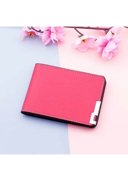 Gül Kırmızı Ultra-Ince Ehliyet Sahibi Düz Renk Lisans Koruyucu Kapak Kart Kılıfı Iş Kimliği Geçiş Sertifikası Klasörü Unisex Kılıf (Yurt Dışından)