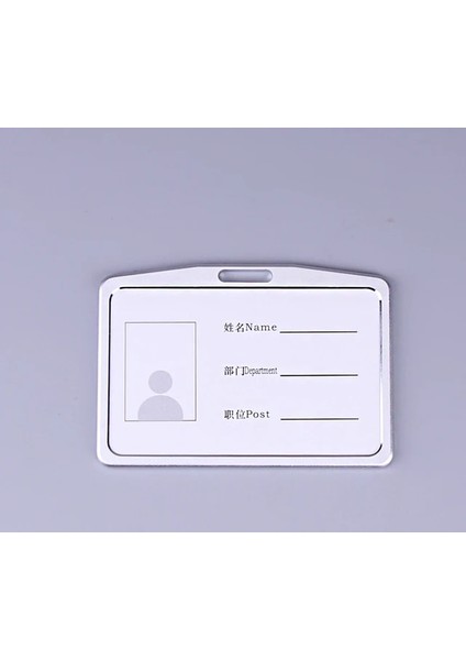 Gümüş Moda Geri Çekilebilir Makaralı Isimlik Alaşım Plastik Unisex Kimlik Kartı Çalışma Rozeti Kordon Adı Etiketi Kart Tutucu Anahtar Halkalı Anahtarlık Klipleri (Yurt Dışından)