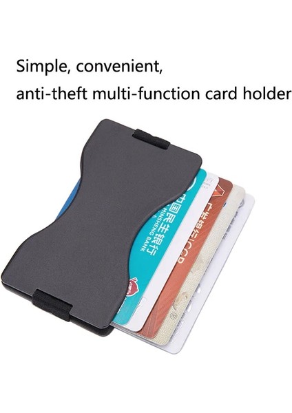 Gümüş Anti Rfid Kredi Kartı Tutucu Engelleme Okuyucu Kilidi Banka Kartı Tutucu Alüminyum Kimlik Banka Kartı Durumda Koruma Metal Cüzdan (Yurt Dışından) modelleri