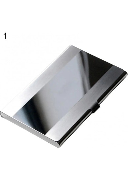 Stil 3 Moda Paslanmaz Çelik Kasa Cep Kutusu Iş Kimliği Kredi Kartı Tutucu Kapak Kadın Erkek (Yurt Dışından) fırsatları