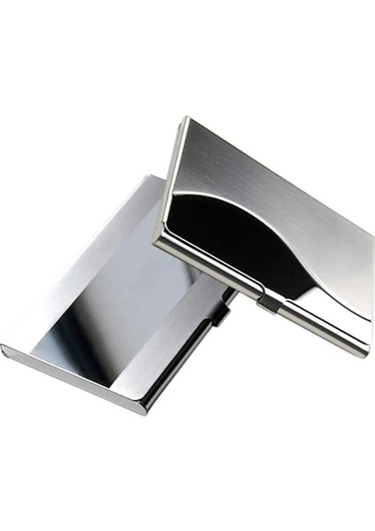 Stil 3 Moda Paslanmaz Çelik Kasa Cep Kutusu Iş Kimliği Kredi Kartı Tutucu Kapak Kadın Erkek (Yurt Dışından) indirimleri