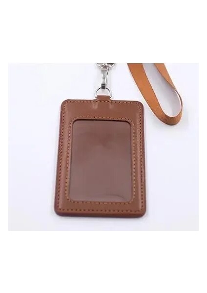 Kahve Dikey 1 Adet Kadın Kredi Kimlik Kartı Rozeti Tutucu Geri Çekilebilir Makara Klip Dize Öğrenci Otobüsü Iş Çalışma Kartı Yaka Kartı Tutucular Çanta (Yurt Dışından)