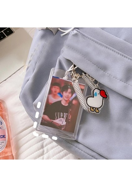 Beyaz Köpek 3 Inç Kredi Banka Kartı Tutucu Öğrenci Otobüs Kartı Durumda El Halat Ziyaret Kapı Kimlik Kartı Kartları Kapak Kadın Erkek Anahtarlık Kolye (Yurt Dışından) indirimleri