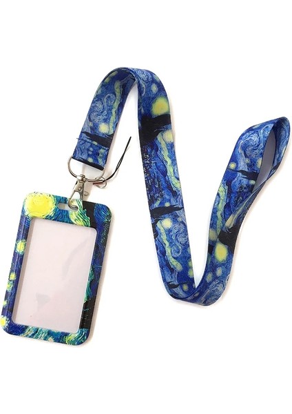 Stil 4 Van Gogh Yağlıboya Ayçiçeği Sanat Moda Kordon Kimlik Rozeti Tutucu Otobüs Geçiş Kılıfı Kapak Kayma Bankası Kredi Kartı Tutucu Askı Hediye (Yurt Dışından) indirimleri