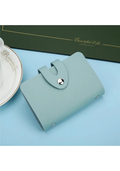 Yeşil Kadın Kredi Kartı Durumda Kimlik Çantası Erkekler Debriyaj Organizatör Çanta Durumda 24 Bit Moda Unisex Kartvizitlik Cüzdan (Yurt Dışından)