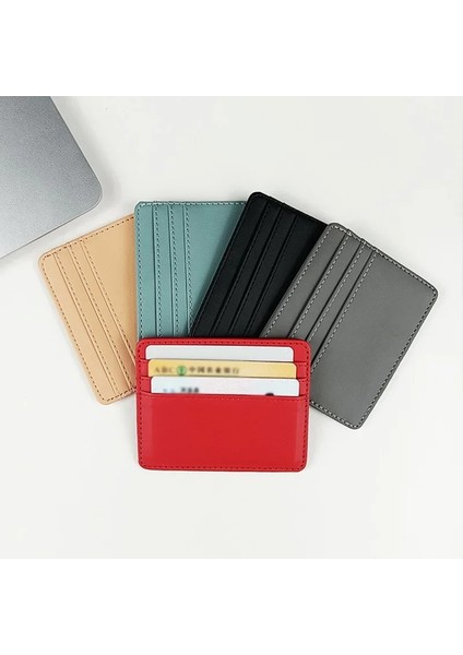 Kırmızı Kadın Erkek Ince Kartvizit Cüzdan Ince Banka Kredi Kimlik Kartı Organizatör Çoklu Yuva Kartları Tutucu Bozuk Para Kesesi Çanta Cüzdan (Yurt Dışından) modelleri