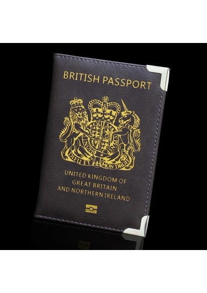 22 Yeni Düz Renk Seyahat Pasaport Tutucu Kapak Kimlik Kartı Bilet Kılıfı Çanta Koruyucu Pu Deri Kredi Kartı Kırmızı Mavi Çanta Kapak (Yurt Dışından)