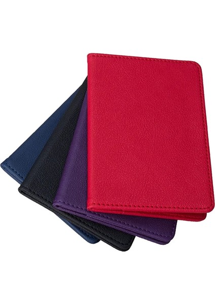 22 Yeni Düz Renk Seyahat Pasaport Tutucu Kapak Kimlik Kartı Bilet Kılıfı Çanta Koruyucu Pu Deri Kredi Kartı Kırmızı Mavi Çanta Kapak (Yurt Dışından) fiyatları