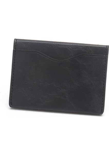 Siyah Vintage Pu Katı Otobüs Kartı Kol Kimlik Kartı Kılıfı Kartvizit Çantası Kart Koruyucu Kılıf Kredi Kartı Tutucu Çıtçıt Cüzdan (Yurt Dışından) modelleri