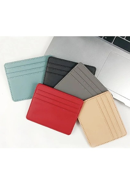 Haki Ince Kart Tutucu Banka Kredi Kartı Kimlik Kartları Bozuk Para Kesesi Kılıf Çanta Cüzdan Organizatör Kadın Erkek Ince Kartvizit Cüzdan (Yurt Dışından) fiyatları