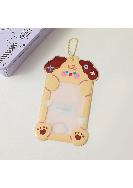 A5 Karikatür Hayvan Kpop Fotoğraf Kartı Tutucu Şeffaf Sevimli Fotoğraf Kartları Koruyucu Ins Tatlı Anahtarlık Kart Idol Fotoğraf Pvc Kollu (Yurt Dışından)